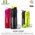 1000ml Neon Farbe BPA freie Protein Shaker Plastik Flasche (HDP-0329)